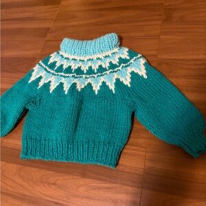 Hand knit children’s vintage sweater